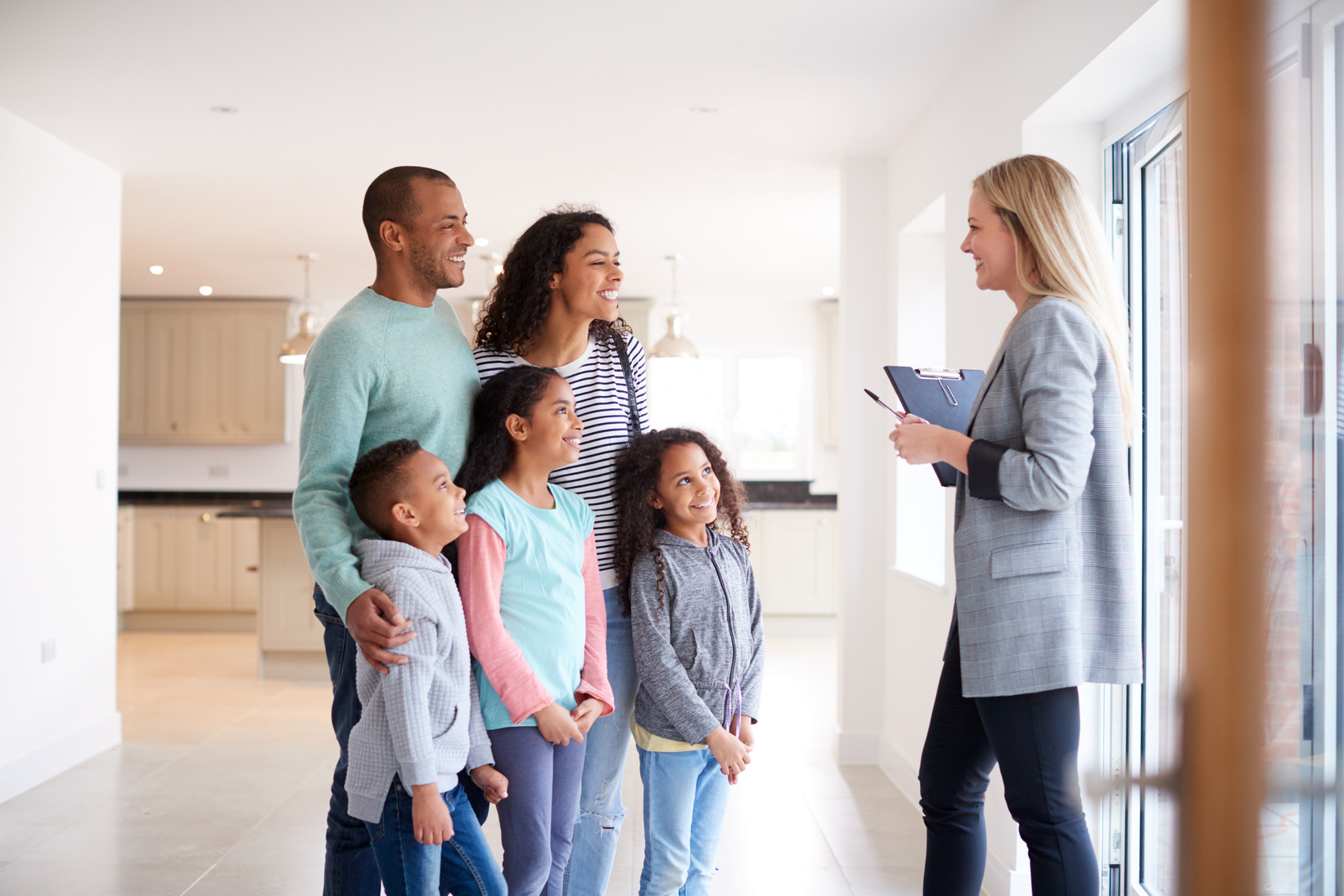 Realtor Showing Family Interested in Buying 